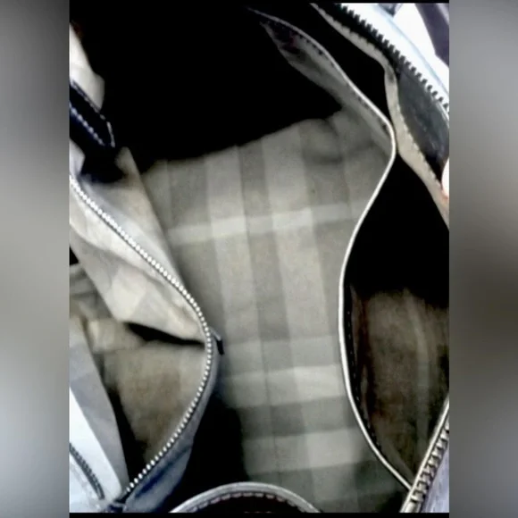 🆑 Burberry Prorsum Metallic Silver Satchel And/e Shoulder Bag Like New EUC